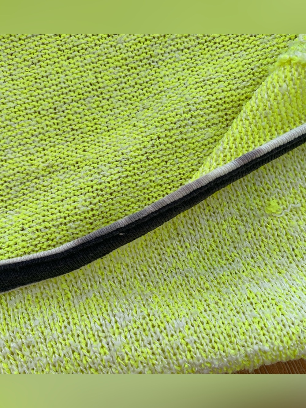 Free People Sporty Beachy Neon Yellow Marl Knit Racerback Tank Top xs - Picture 6 of 13